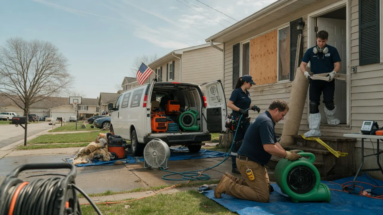 Water Damage Restoration in Campus, IL near me